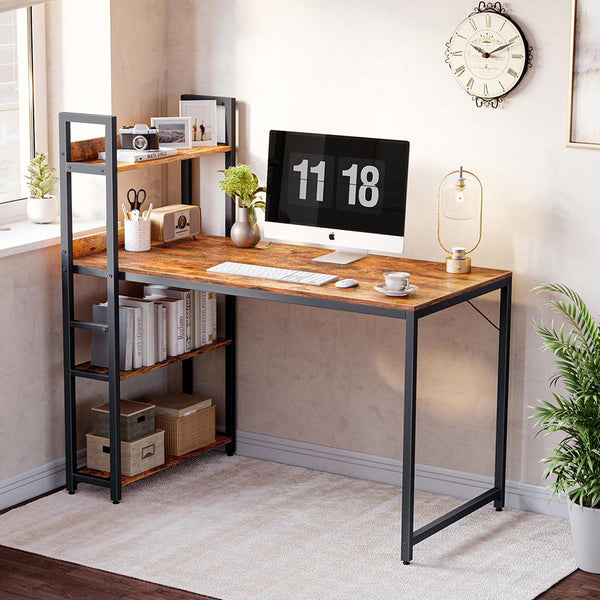 CubiCubi Desk with Tall Shelves