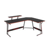 DESINO L-Shaped Gaming Desk with Monitor shelf and Headphone Hook