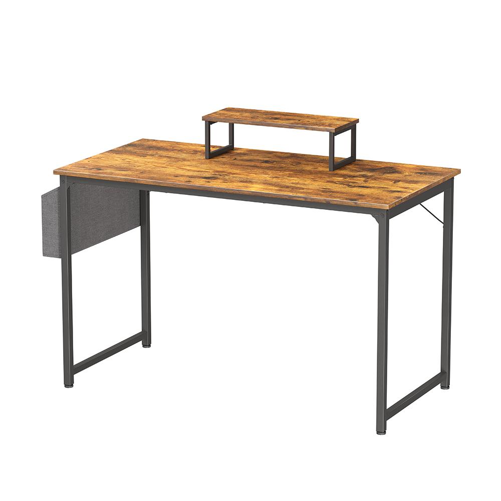 Cubiker Desk with Storage Bag and Small Table - 32" / Rustic Brown - EUCLION