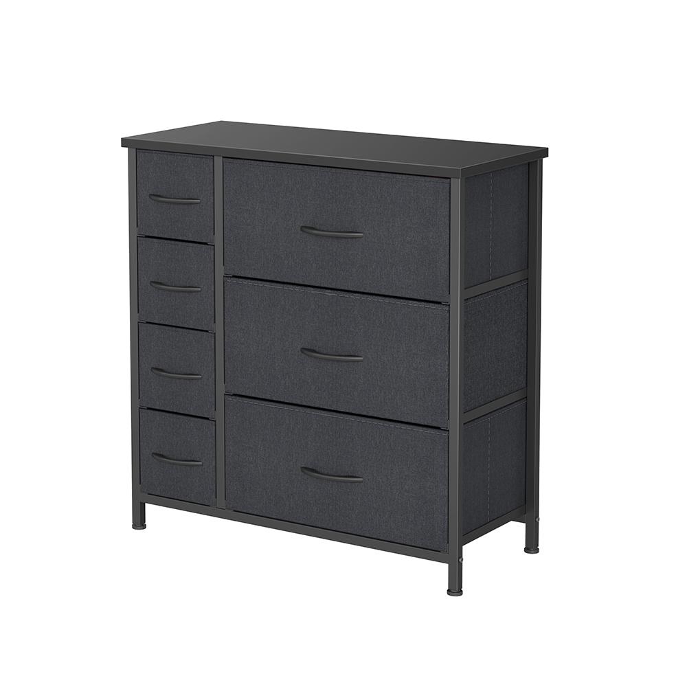 Cubiker Big Storage Tower with 7 Drawers - Black Grey - EUCLION